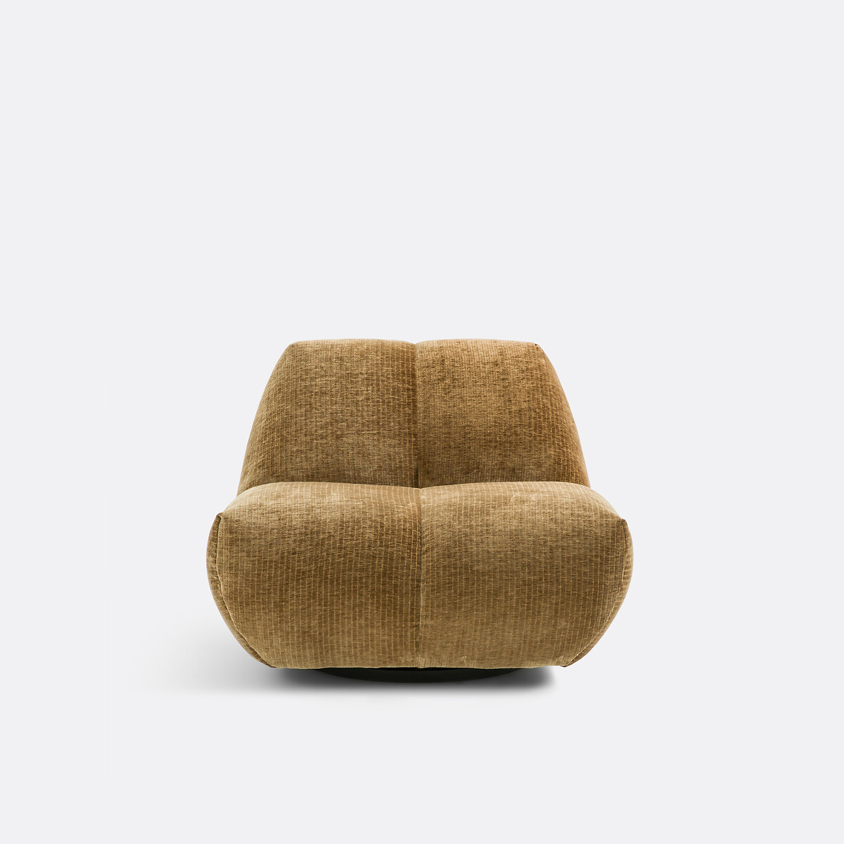 LA REDOUTE INTERIEURS<br>Draaibare fauteuil, vintage ribfluweel, Nuria