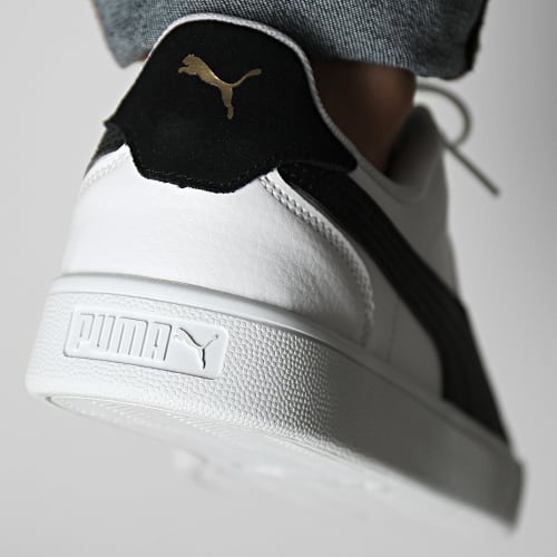 Baskets Puma Shuffle 309668 Puma White Puma Black Gold