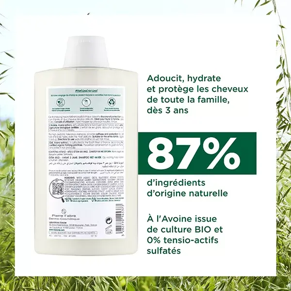 Klorane Avoine Shampoing Extra-Doux 400ml