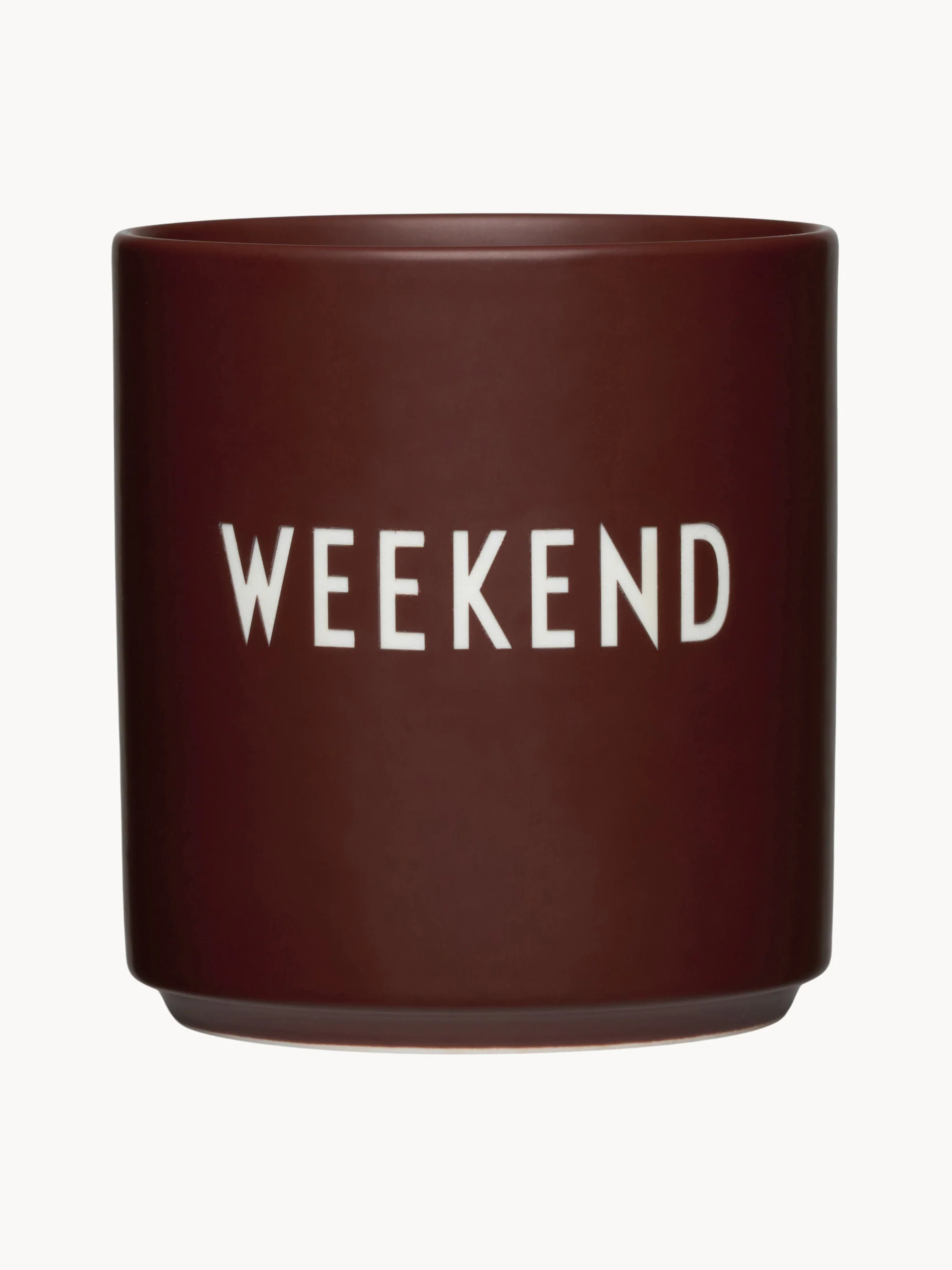 Kopje Favourite Weekend met opschrift