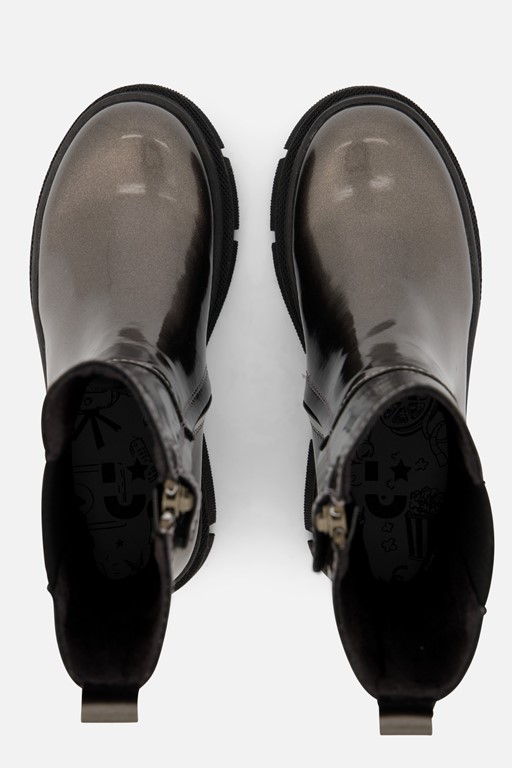 Muyters Chelsea boots zilver Leer