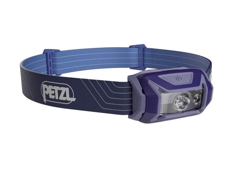 Petzl Stirnlampe Tikka, Blau, 350 lm Kompakte LED-Stirnlampe mit automatischem Grössenwechsel