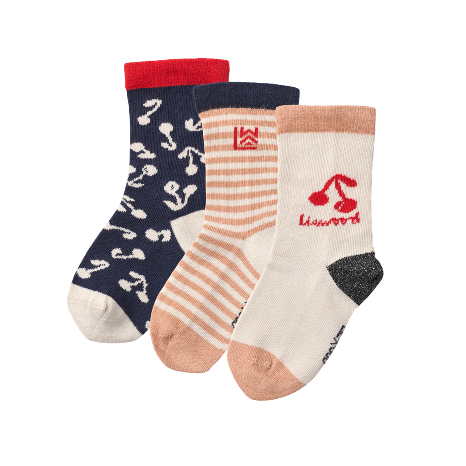 Socken 3er-Set Silas Cherry Blossom Classic Navy