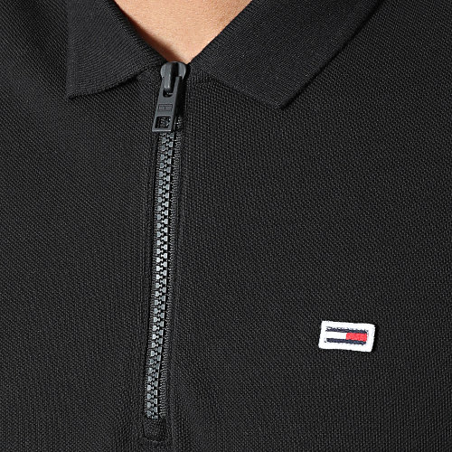 Polo Manches Courtes A Bandes New Casual Tape 2961 Noir