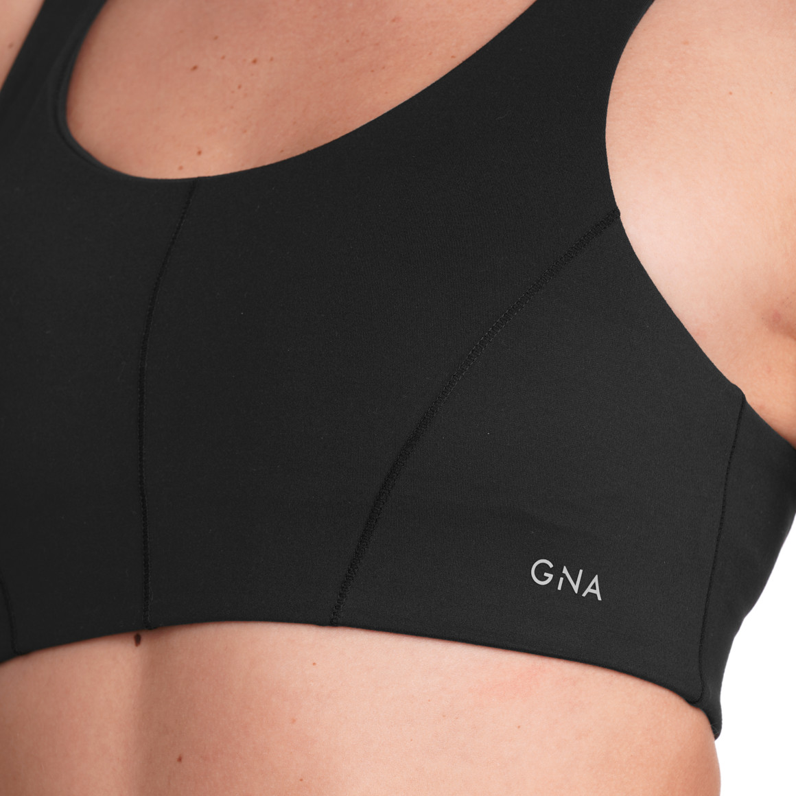 Gina Sports Damen Sport-Bustier unifarben schwarz