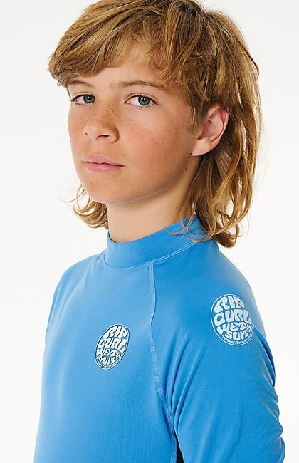 RIP CURL - T-SHIRT LYCRA ICONS UV BRUSHED ML JUNIOR