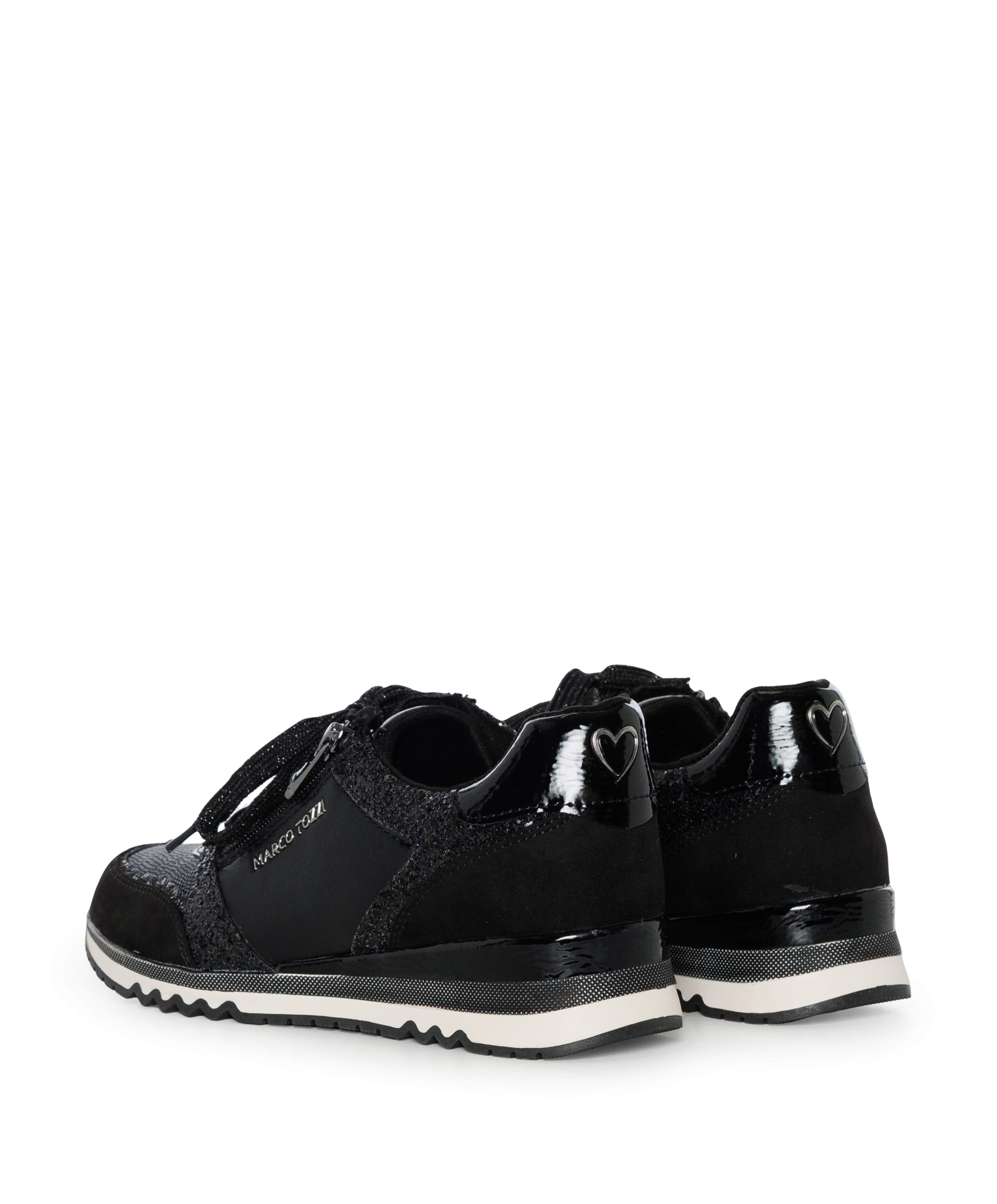 Marco tozzi Lace-up dames sneakers zwart