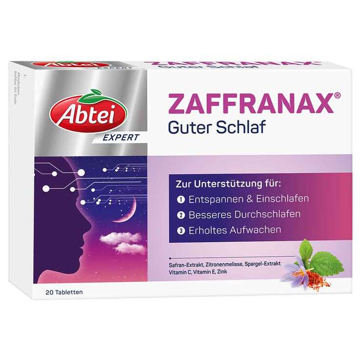 Abtei Expert Zaffranax Guter Schlaf Tabletten, 20 St