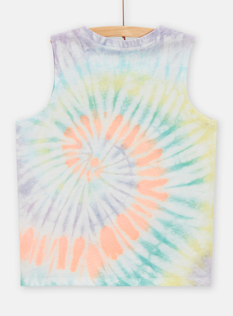 Débardeur tye and dye animation requin pour garçon