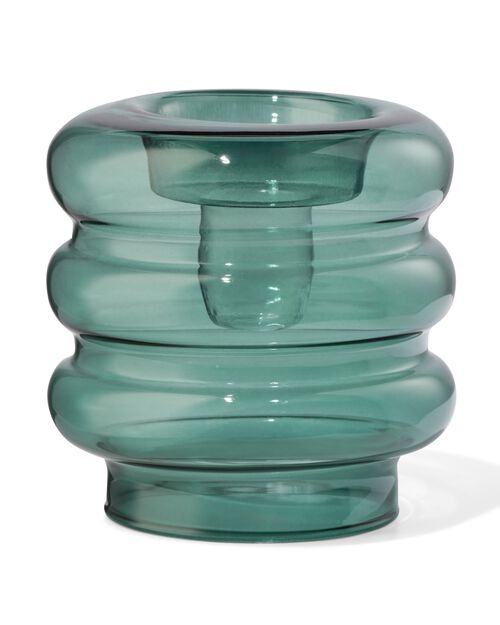 porte-bougies M verre vert
