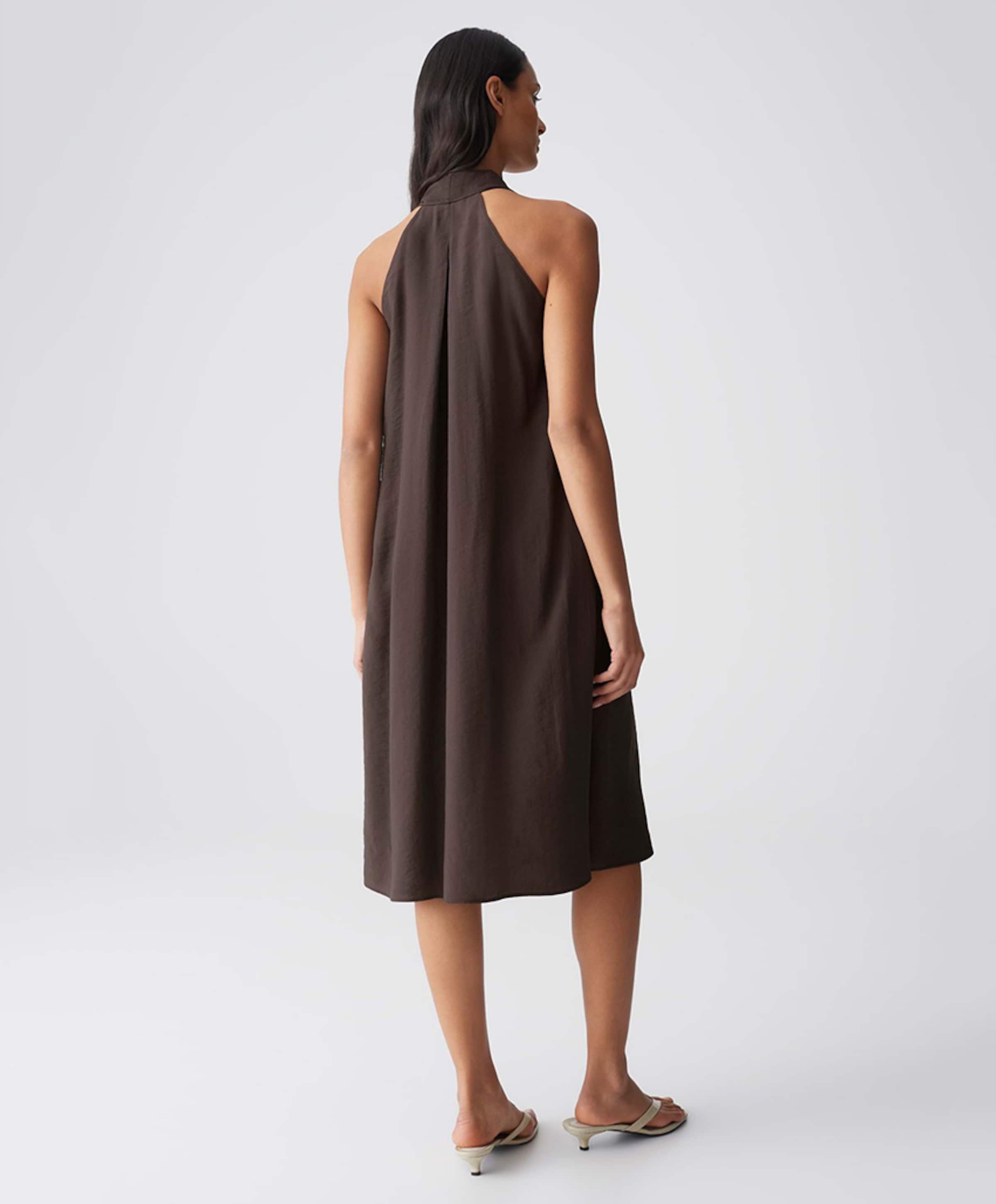 OPUS Dames jurk bruin
