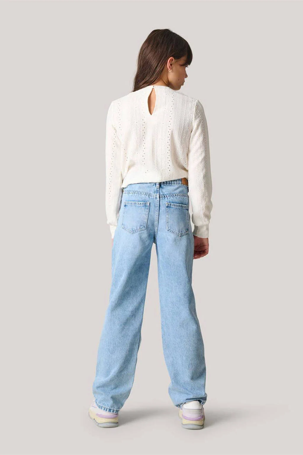 Shoeby wide leg jeans medium blue denim