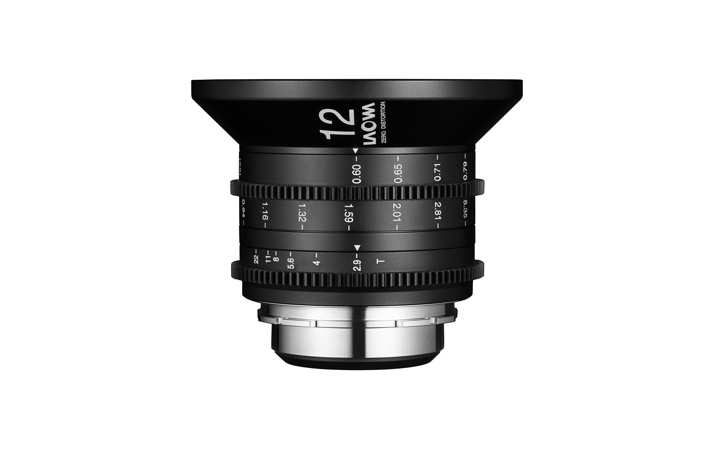 Festbrennweite 12 mm F/2.9 Zero-D Cine – Arri PL<br>Vollformat-Objektiv mit weitem Winkel