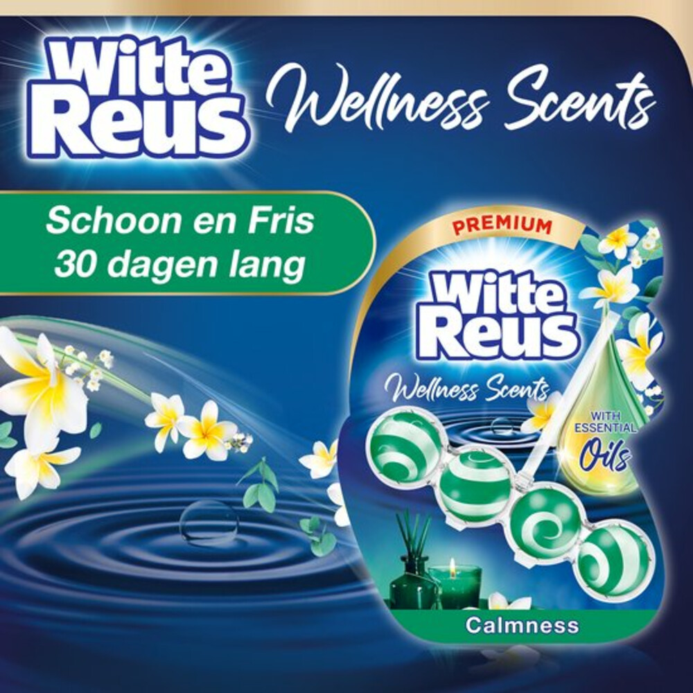 10x Witte Reus Toiletblok Wellness Scents Calmness
