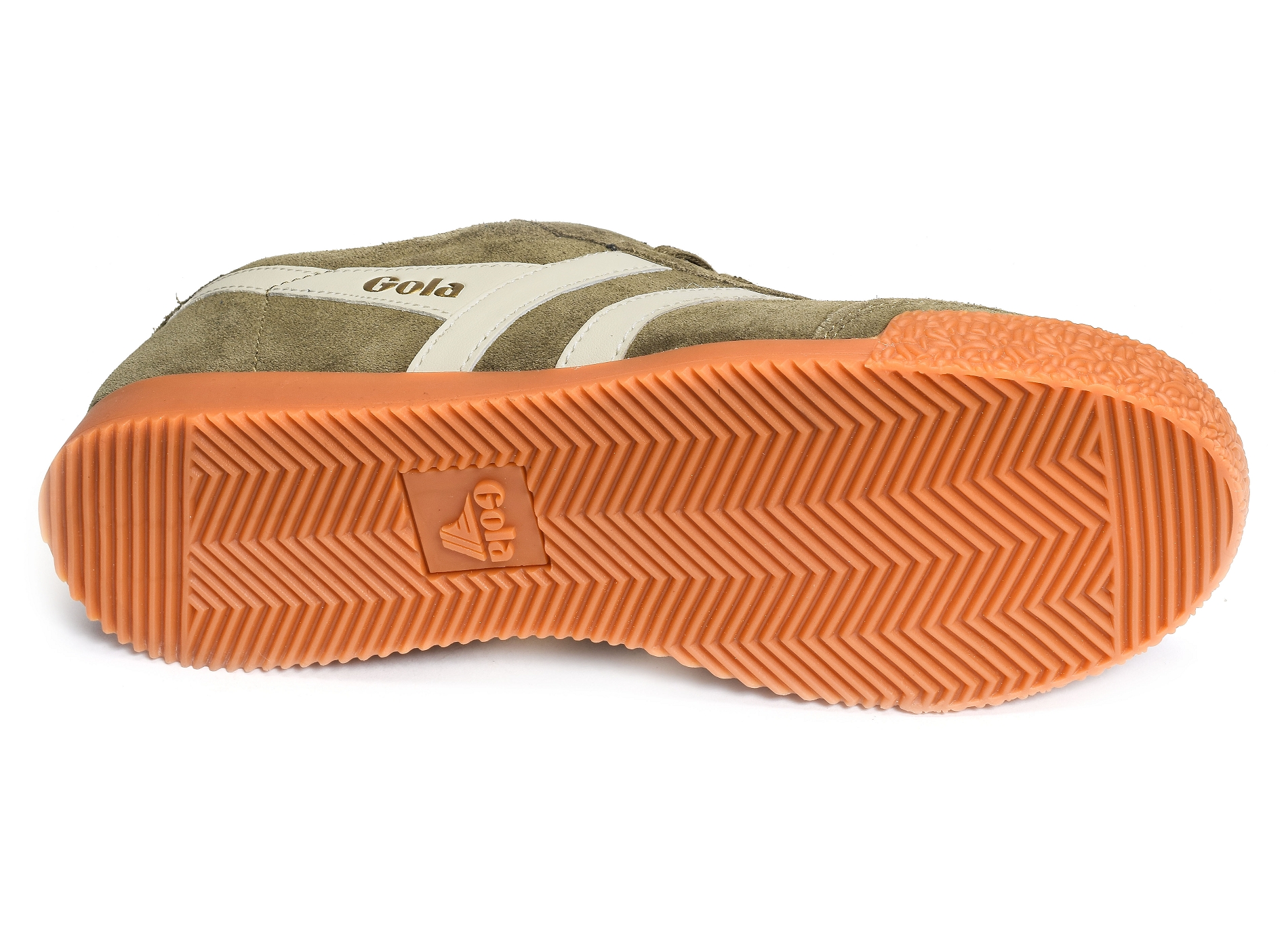 Harrier suede trainers kaki
