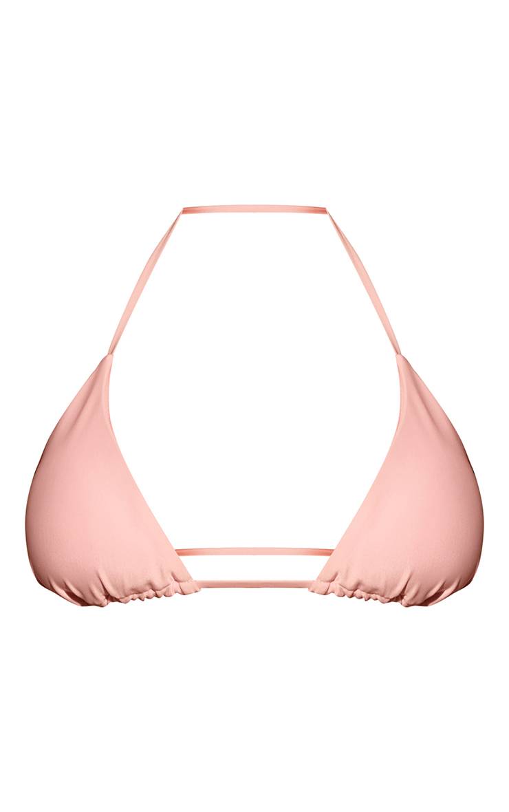 Rose Haut De Bikini Triangle Basique
