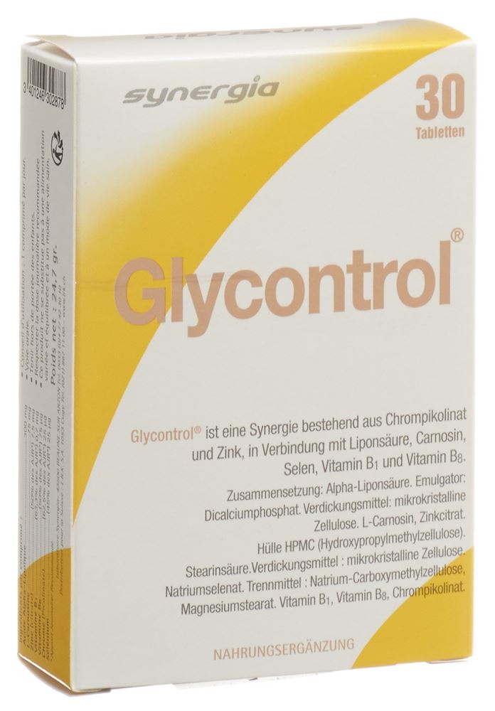 SYNERGIA Glycontrol<br>30 Stück, Tablette