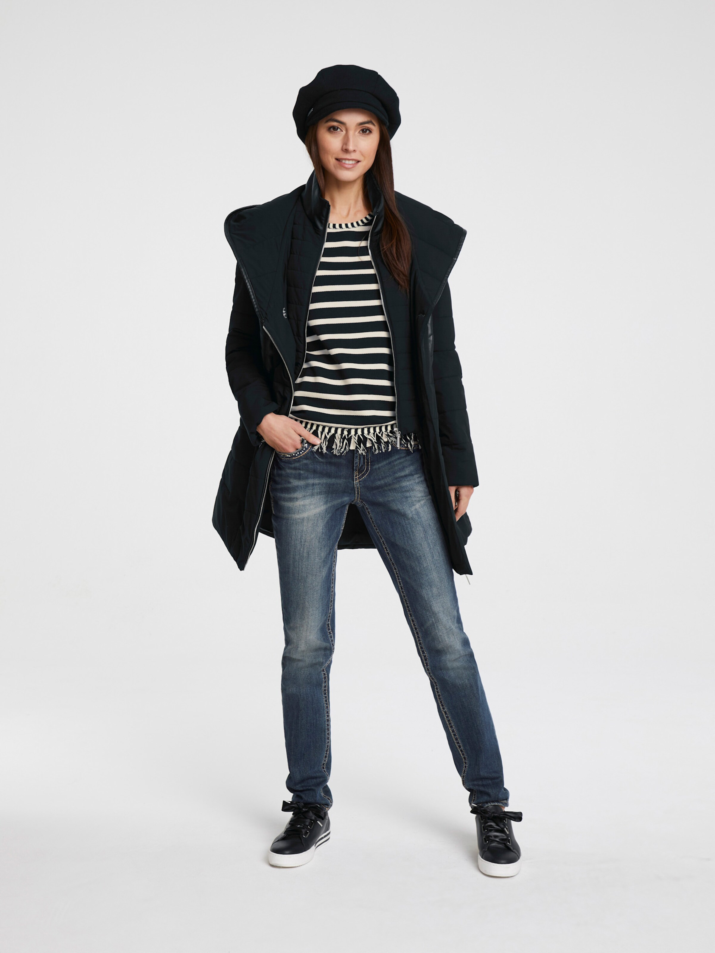 heine Steppjacke in schwarz