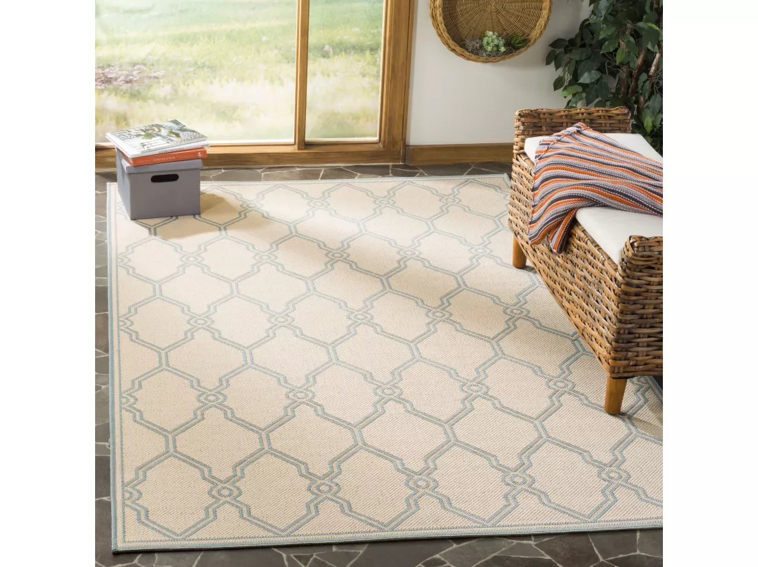 Tapis Cream & Aqua 122 X 183 cm - Nerano