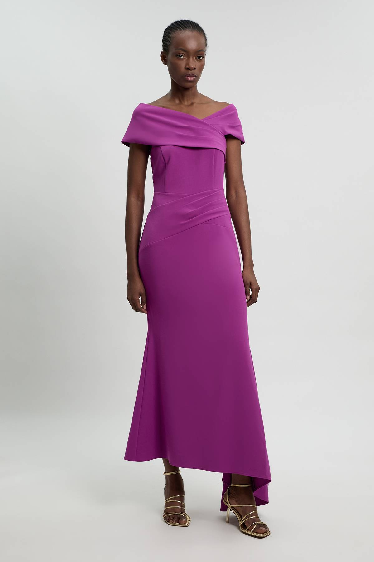 KarenMillen Robe Maxi Bandeau En Viscose Stretch Compacte