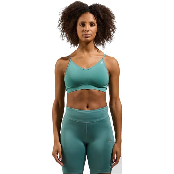 Brassière running ODLO SPORTS BRA SEAMLESS SOFT W ARCTIC/GREY MELANGE