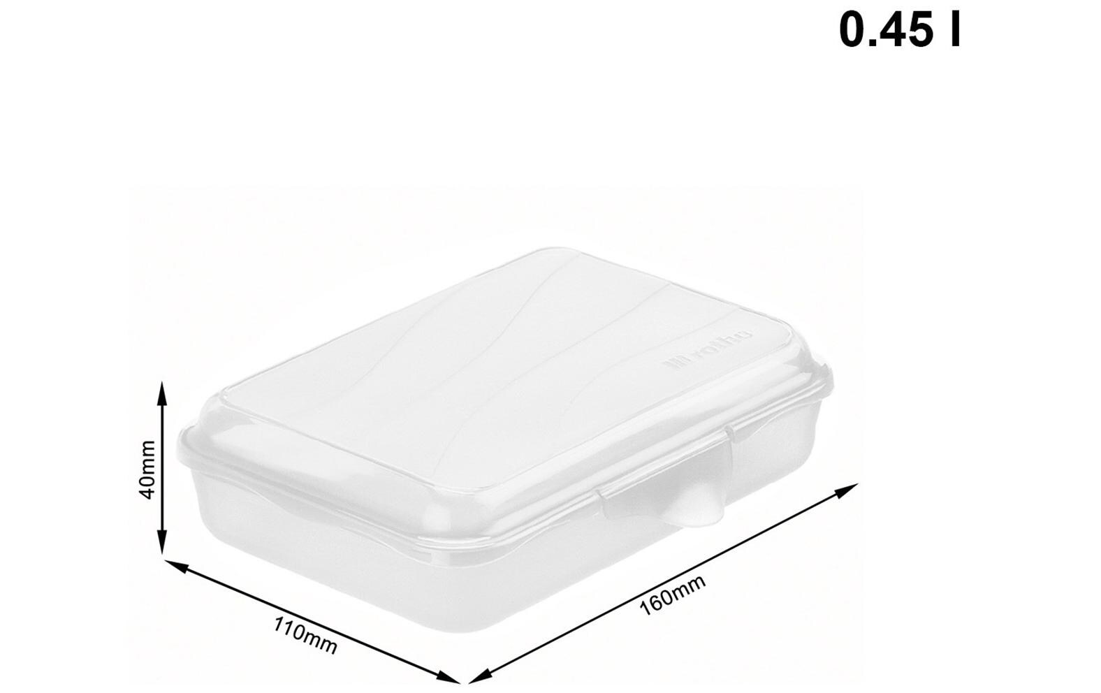 Lunchbox Fun 450 ml, TransparentSnackdose für Unterwegs