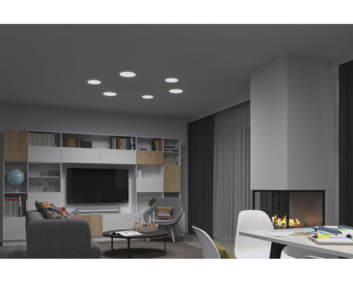 LED inbouwpaneel IP44 14W 1000 lm 3000 K - 6500 K Ø 18,5 cm Veluna WhiteSwitch satijn 230V