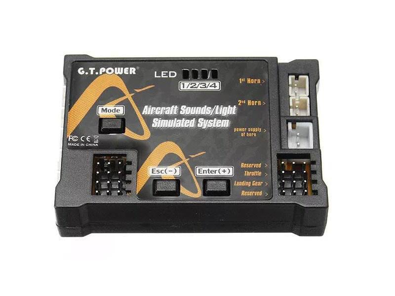 G.T. Power Modellbau-Soundmodul Aircraft Sounds/Light Syste Soundmodul für Modellflugzeuge