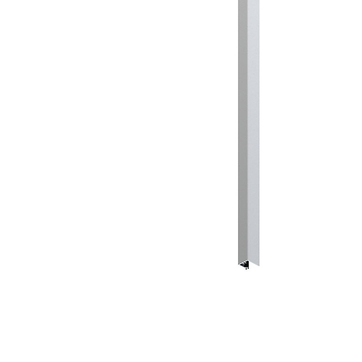 Tapée d'isolation pour porte acier blanc 100 mm Radex