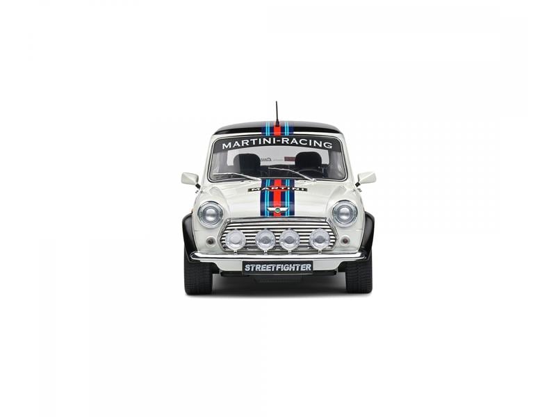 Solido Sportwagen Mini Cooper Martini Evo, 1:18 Detailgetreues Modellauto für Sammler im Massstab 1:18