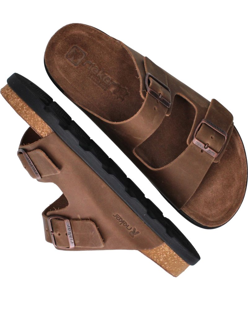 Rieker Sport Slippers Bruin Heren