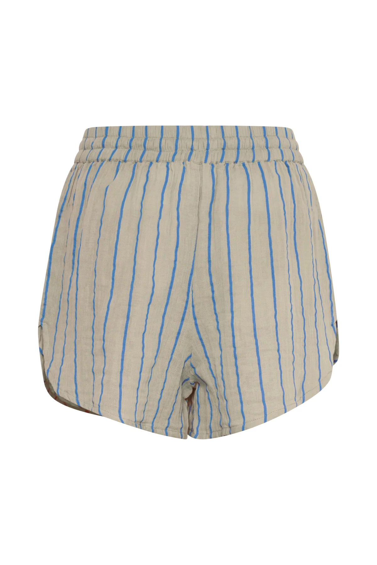 Ichi Iafoxa Striped Beach Sho ed beach sho 203320 doeskin della blue stripe