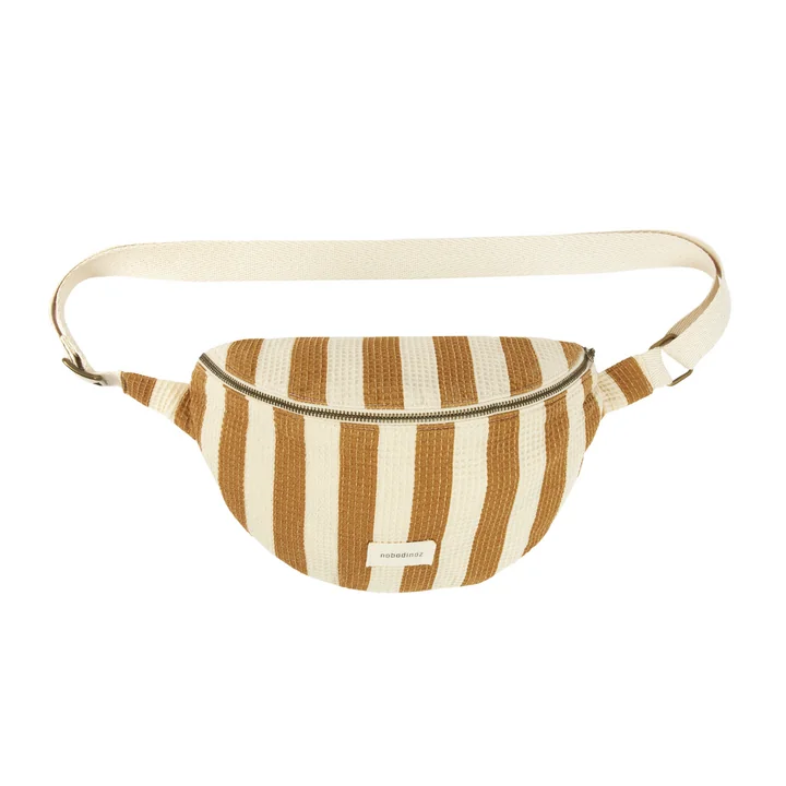 Nobodinoz - Portofino Gürteltasche, honey stripes waffle
