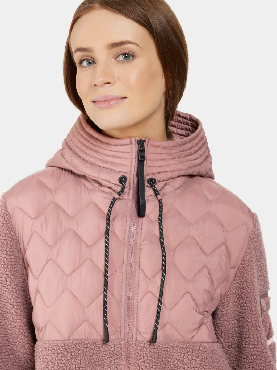 Didriksons Women's Bibi Full Zip Faded Wine