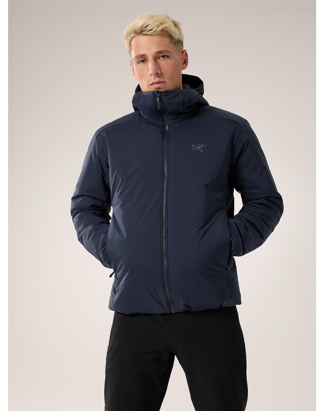 Atom Heavyweight Hoody Herre Black Sapphire