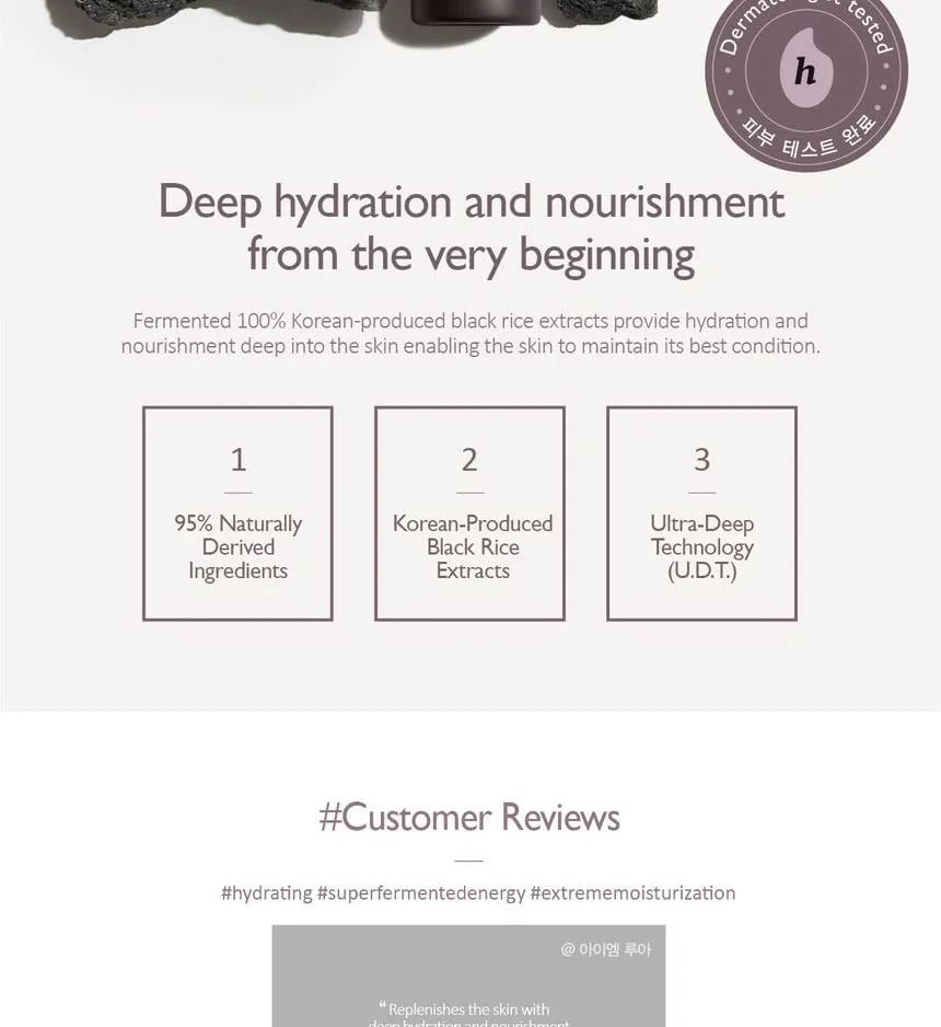 haruharu wonder - Zwarte Rijst Hyaluronzuur Toner Origineel Mini 30ml