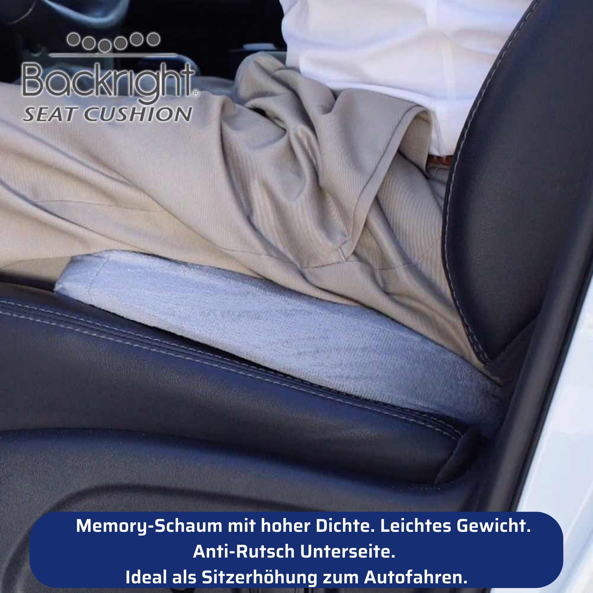 Best Direct® Orthopädisches Sitzkissen Memory Foam Backright Seat Cushion