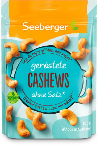 Seeberger geröstete Cashews ungesalzen