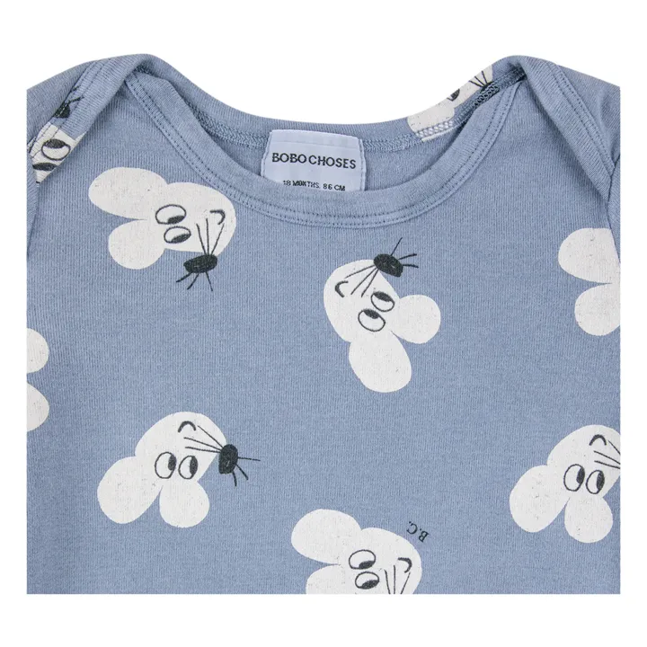 Bobo Choses Body Coton Bio Souris | Bleu