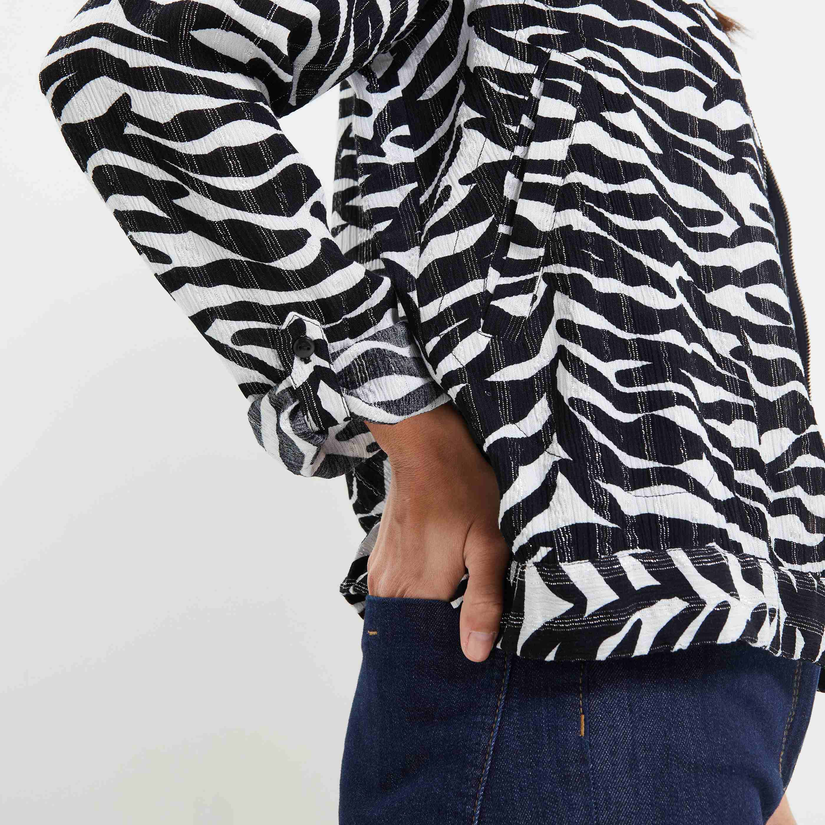 Bomber imprimé femme - NOIR