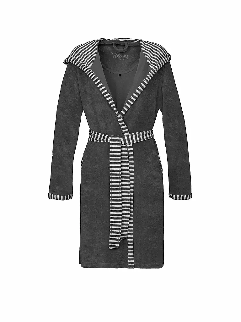 VOSSEN Damen Bademantel JUNO Graphit grau