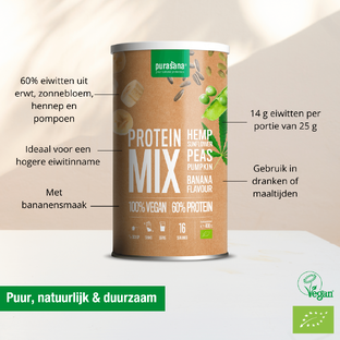 Purasana Protein Mix Banaan 400GR