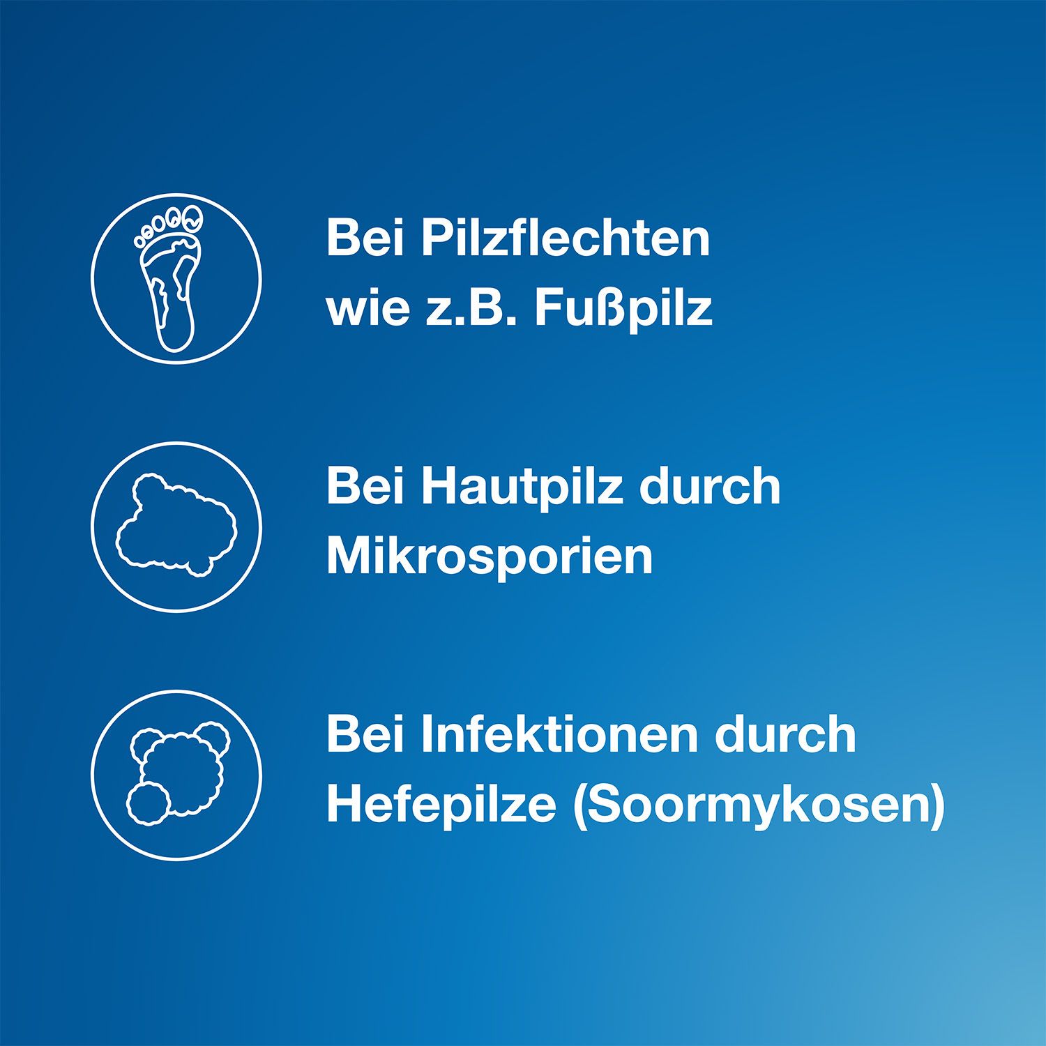 Nizoral® 2% Creme bei Pilzinfektionen der Haut (Dermatomykosen). Mit dem pilzabtötenden Wirkstoff Ketoconazol (2 %)