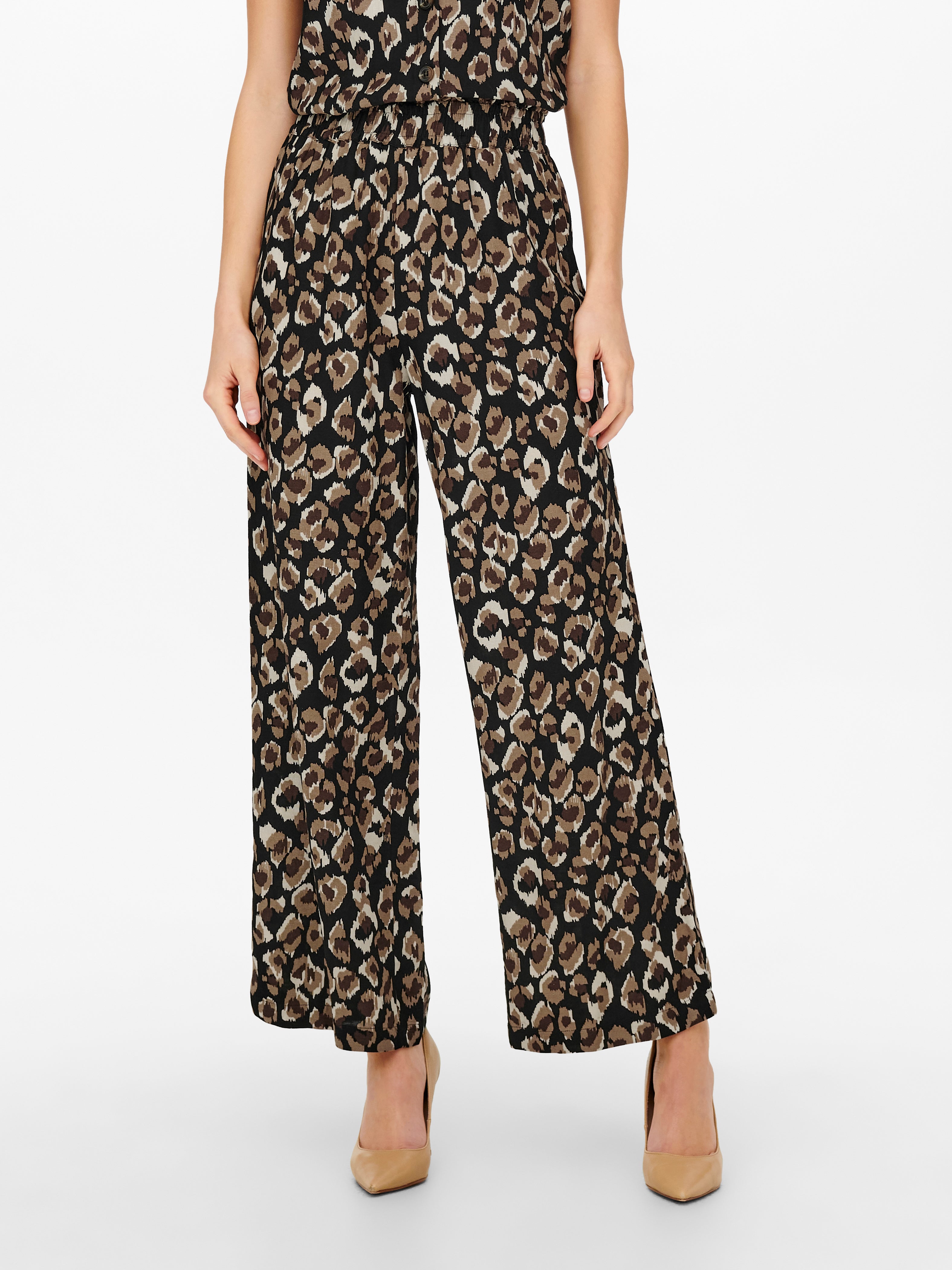 ONLBILLIE Locker geschnitten Palazzohose Phantom