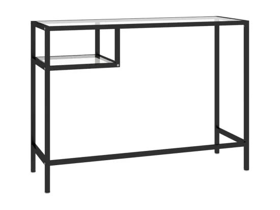 Bureau d'ordinateur Transparent 100x36x74 cm Verre