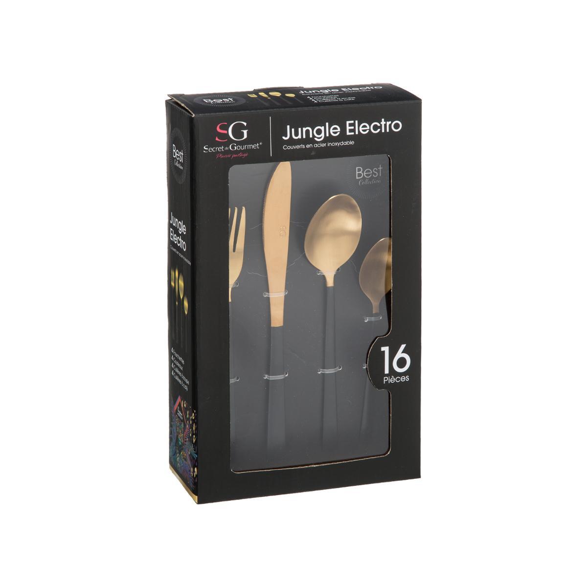 MENAGERE INOX 16 PIECES JUNGLE ELECTRO
