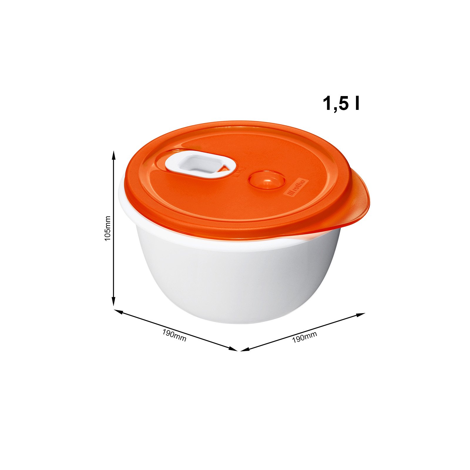 (1.6l) MICRO CLEVER Mikrowellen Schüssel Lunch Box (1737102792)