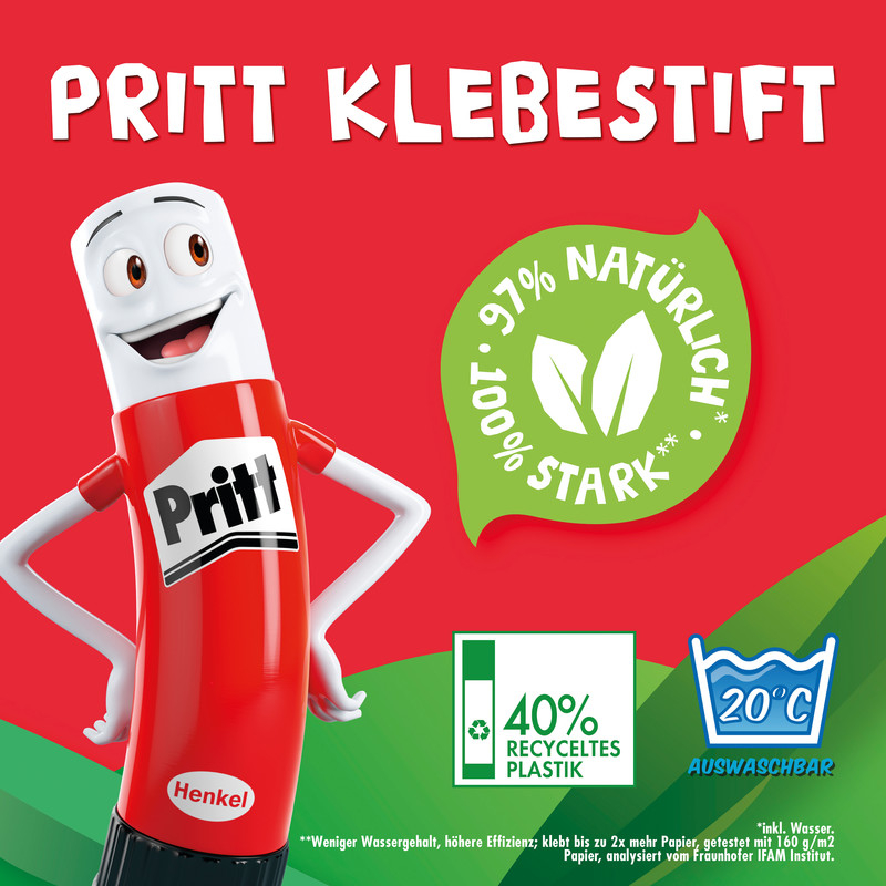 (22g) Klebestift Lösungsmittelfreier Bastel Klebestick für Papier und Karton (PK611)