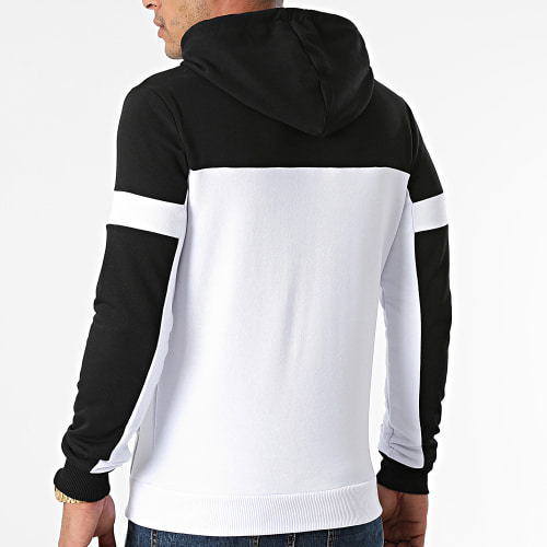 Sweat Capuche Bicolore 1956 Blanc Noir