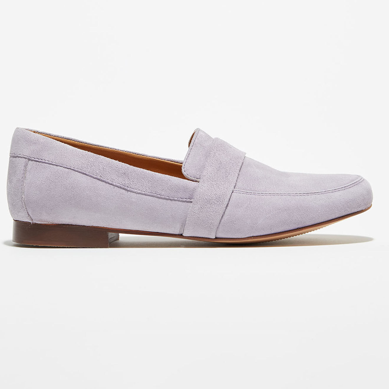 Quartier Latin Mocassins en Velours de Cuir Heart parme